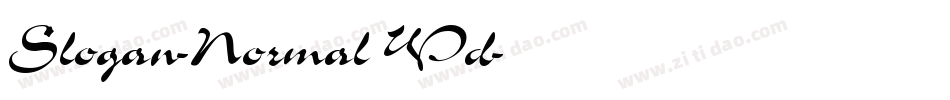 Slogan-Normal Wd字体转换